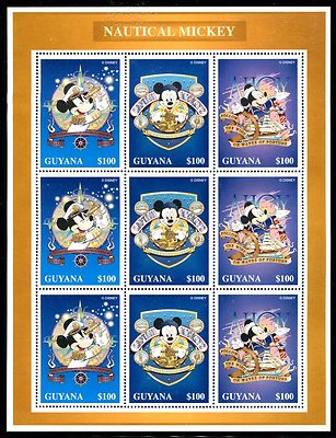 Guyana 3092, Disney characters Nautical Mickey 1996. x14446a