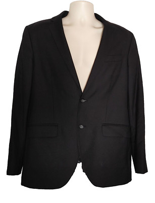 Men's Hackett London Black Wool Blazer Jacket Size EU52R UK42R