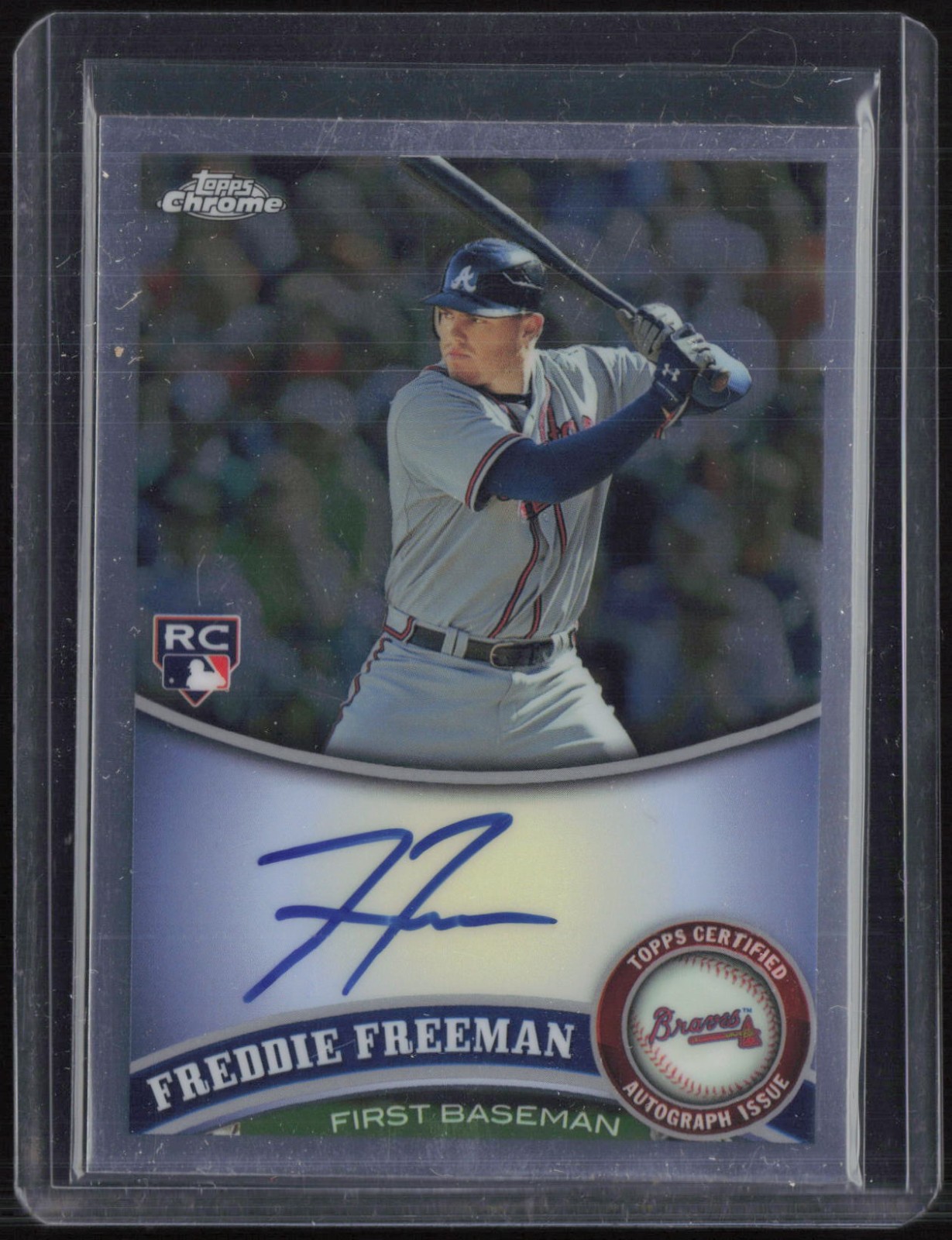 2011 Topps Chrome #173 Freddie Freeman Auto Autograph RC Rookie