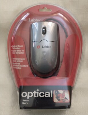 Labtec 911530-0403 Optical Mouse, PS/2 & USB Wired NIB