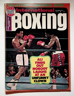 1975 October International Boxing Magazine Muhammad Ali Sugar Ray Seales