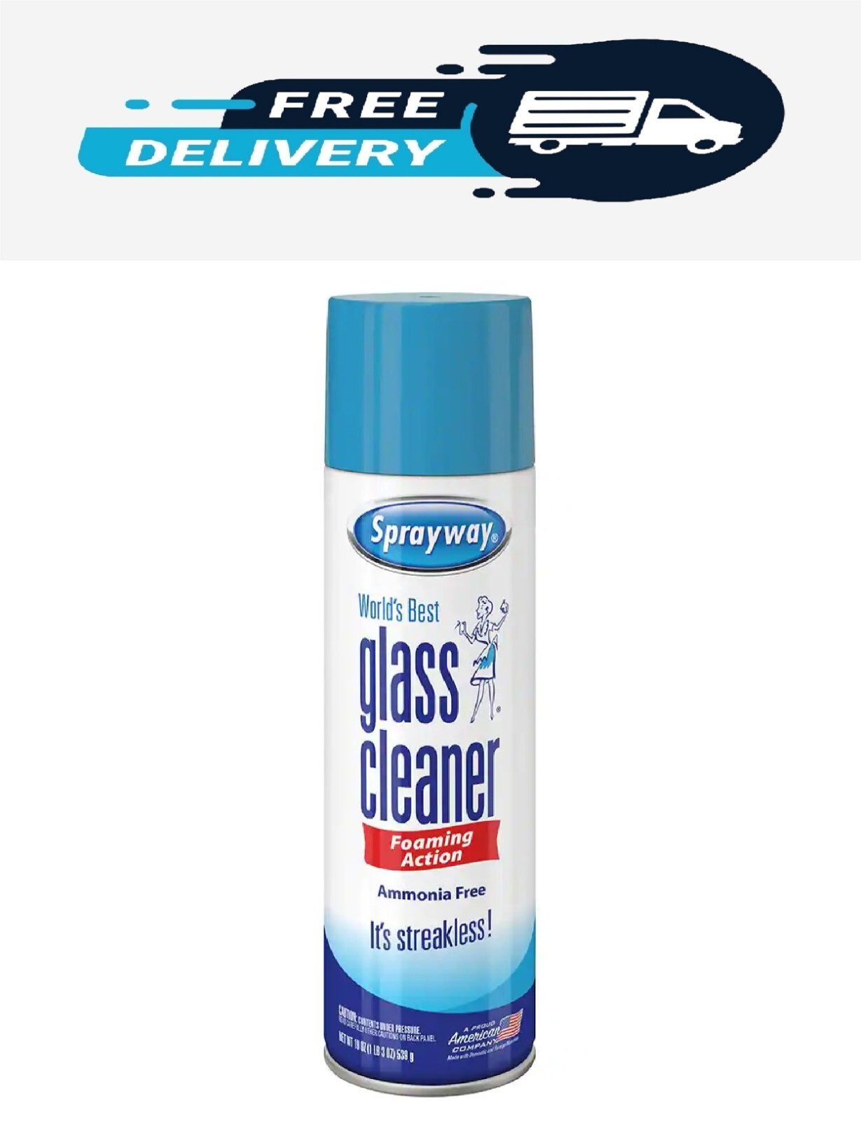 Sprayway Glass Cleaner, Ammonia Free Formula Fresh Scent New, 23 oz.