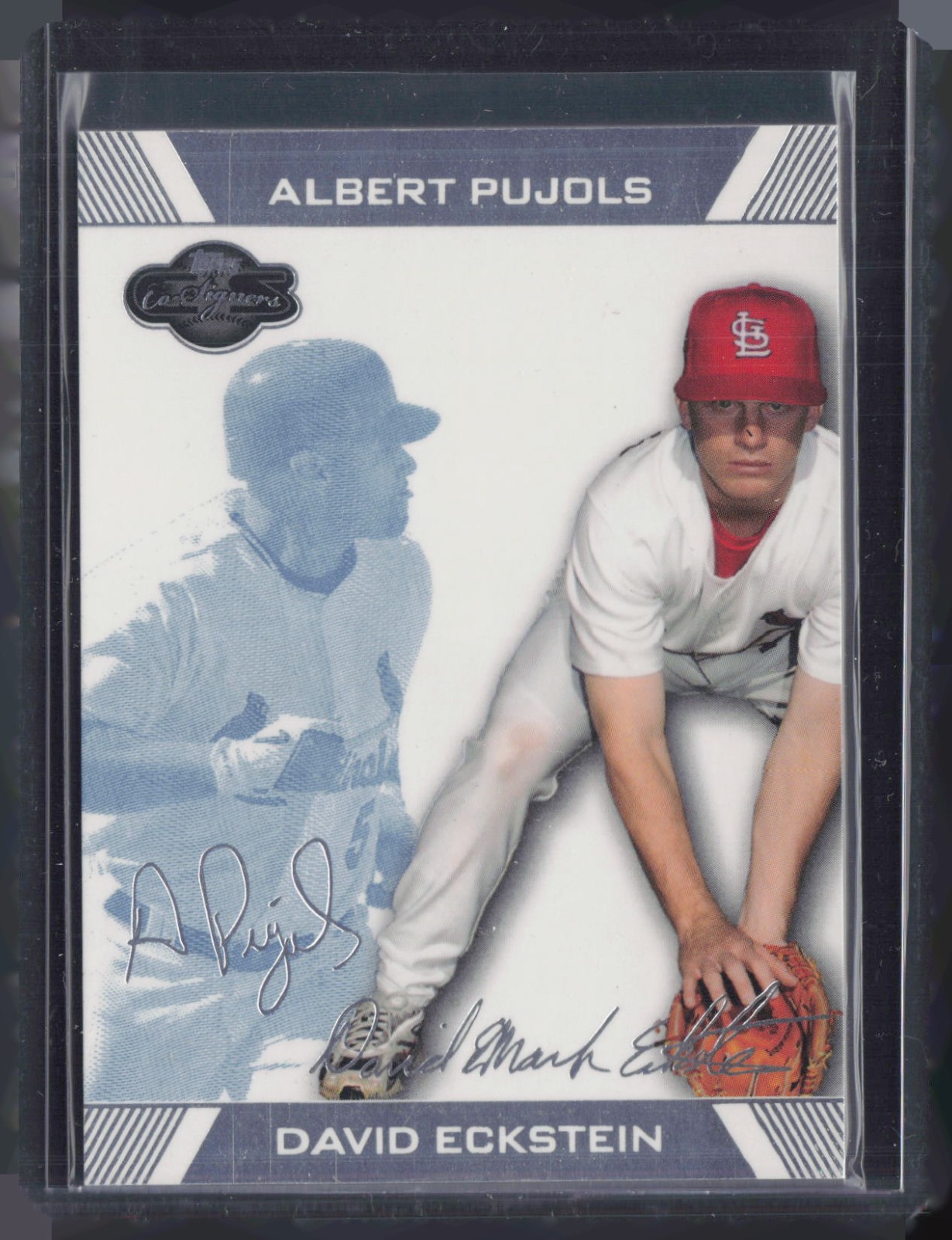 2007 Topps Co-Signers Blue #64 Albert Pujols David Eckstein /250