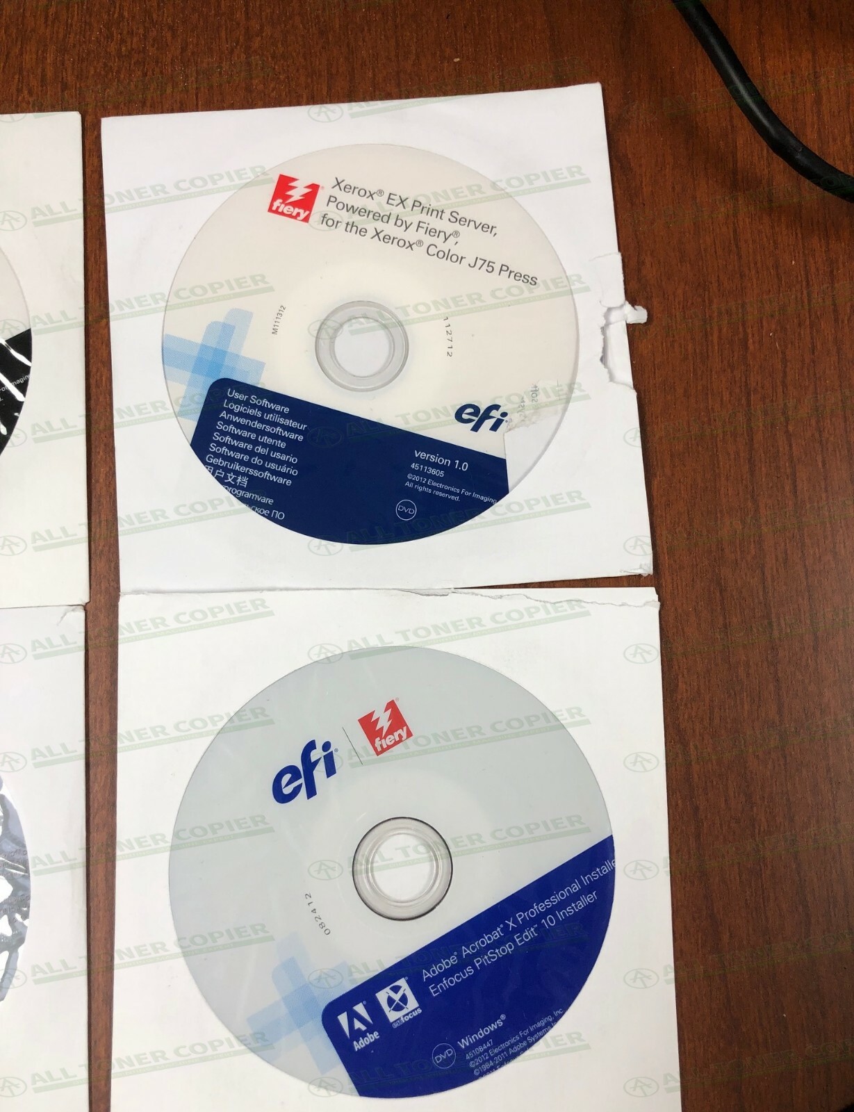 CD Software for Xerox Color J75 Press EX Fiery Print Server