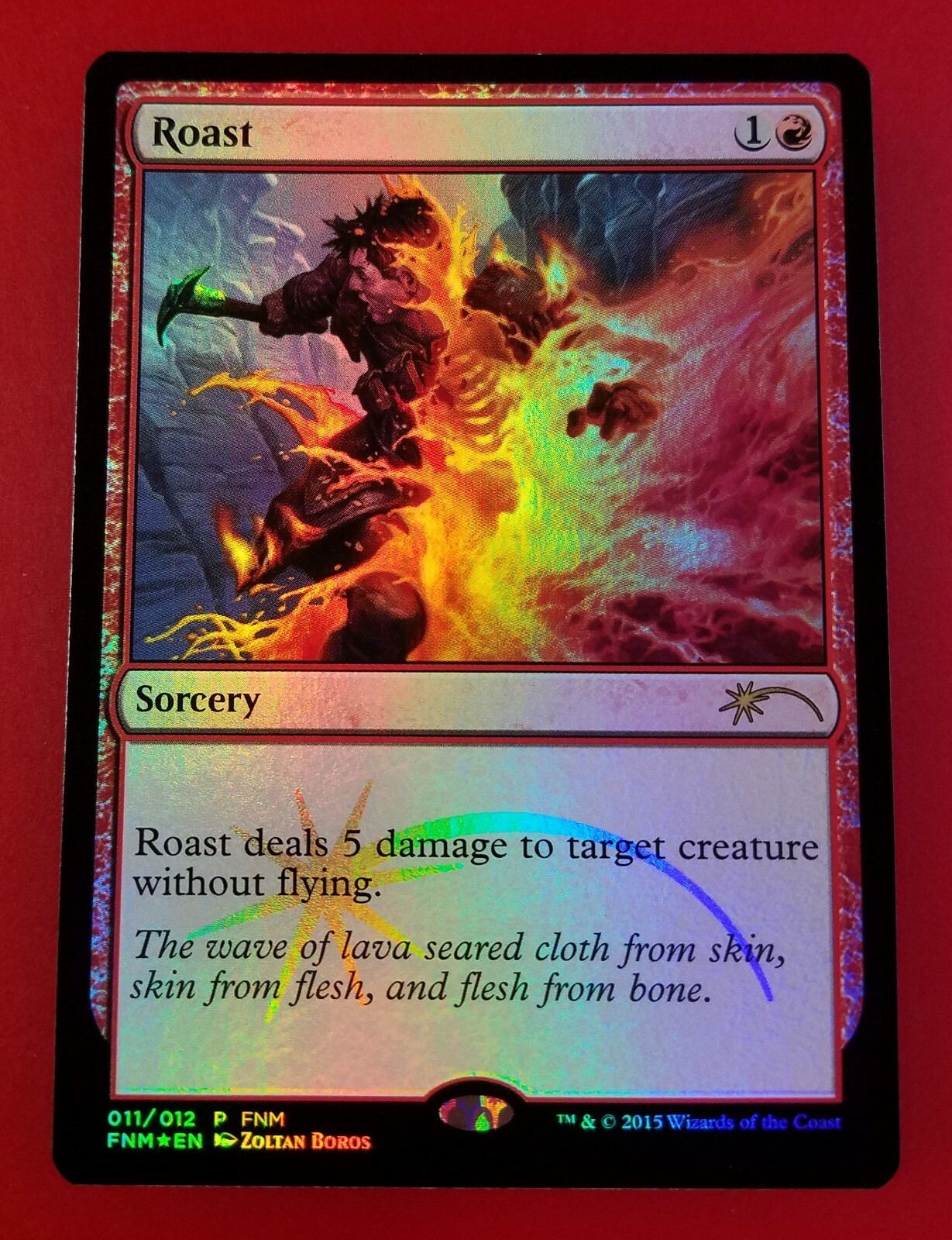 1x Roast | FOIL | Promo FNM Friday Night Magic | MTG Magic