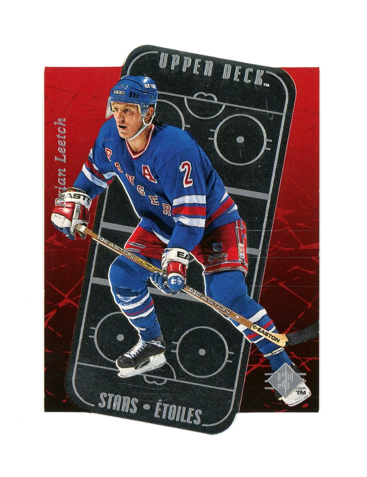 ■NHL Brian Leetch　ブライアン・リーチ Mirror Blue 1996-97 SELECT CERTIFIED HOCKEY MIRROR BLUE BRIAN LEETCH NEW