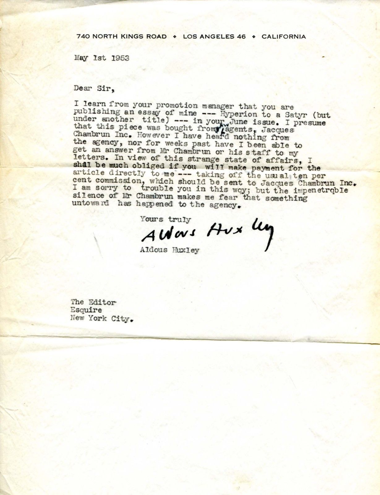 Autogramme & -graphen von Literaten