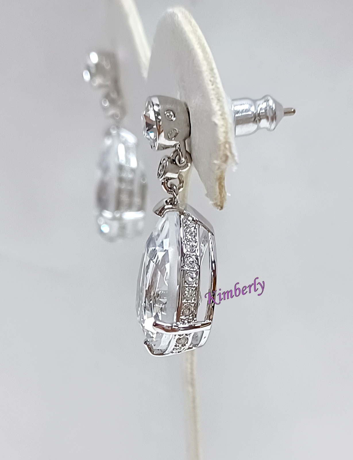 Swarovski ビンテージセット 5062148 Swarovski Vintage Set Drop Shape Necklace/Earrings CLEAR