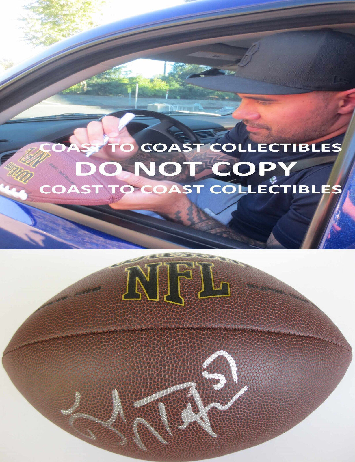 Lofa Tatupu Seattle Seahawks, USC Trojans, Signed, Autographed, NFL Football, a COA with the Proof Photo of Lofa Signing Will Be Included with the Ball Lofa Tatupu Seattle Seahawks, USC Trojans, Signed, Autographed, NFL Football, a COA with the Proof Photo of Lofa Signing Will Be Included with the Ball