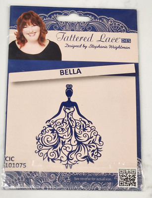 Tattered Lace Die Bella Floral Dress Princess Bride Stephanie Weightman EUC