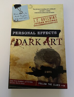 Personal Effects: Dark Art by Jordan Weisman & J. C. Hutchins 2009 First Edition