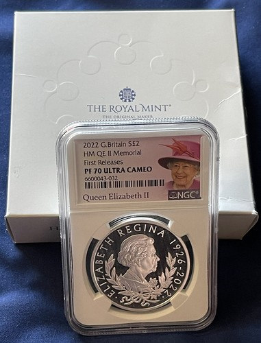 2022 HM QE II Memorial Proof Silver NGC PF 70 ULTRA CAMEO
