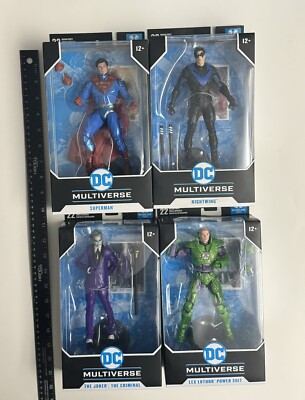 DC McFarlane Multiverse Superman Nightwing Joker & Lex Luthor 7  Action Figure