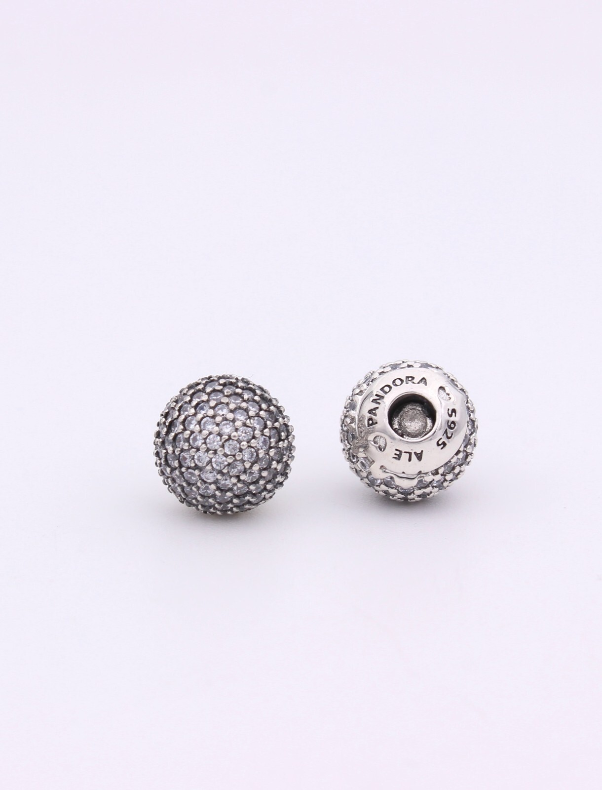 NEW Authentic PANDORA Open Bangle End Caps Clear CZ Silver #796481CZ w/ Pouch NEW Authentic PANDORA Open Bangle End Caps Clear CZ Silver #796481CZ w/ Pouch