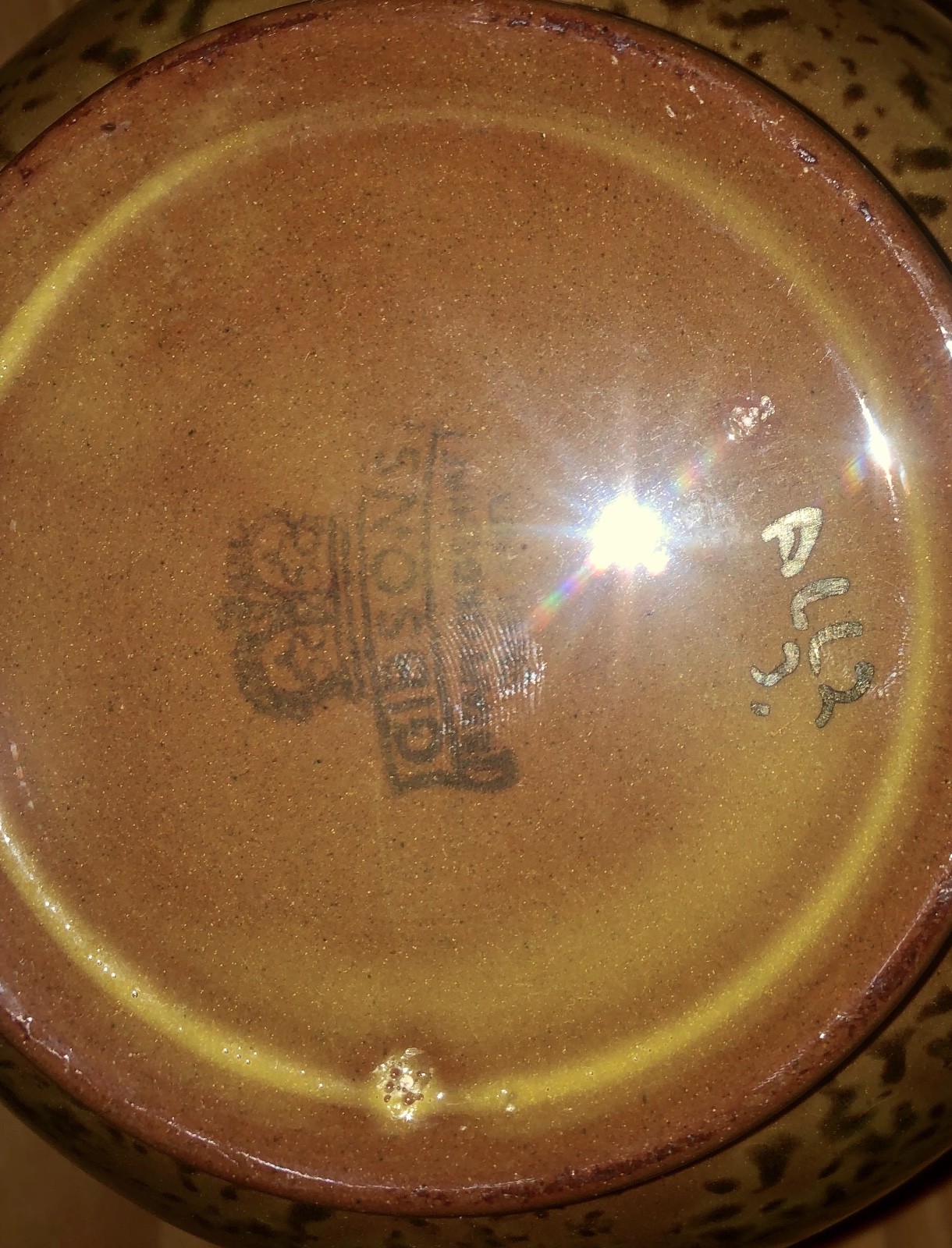 Vintage Gibsons Teapot Porcelain Brown Gold  England