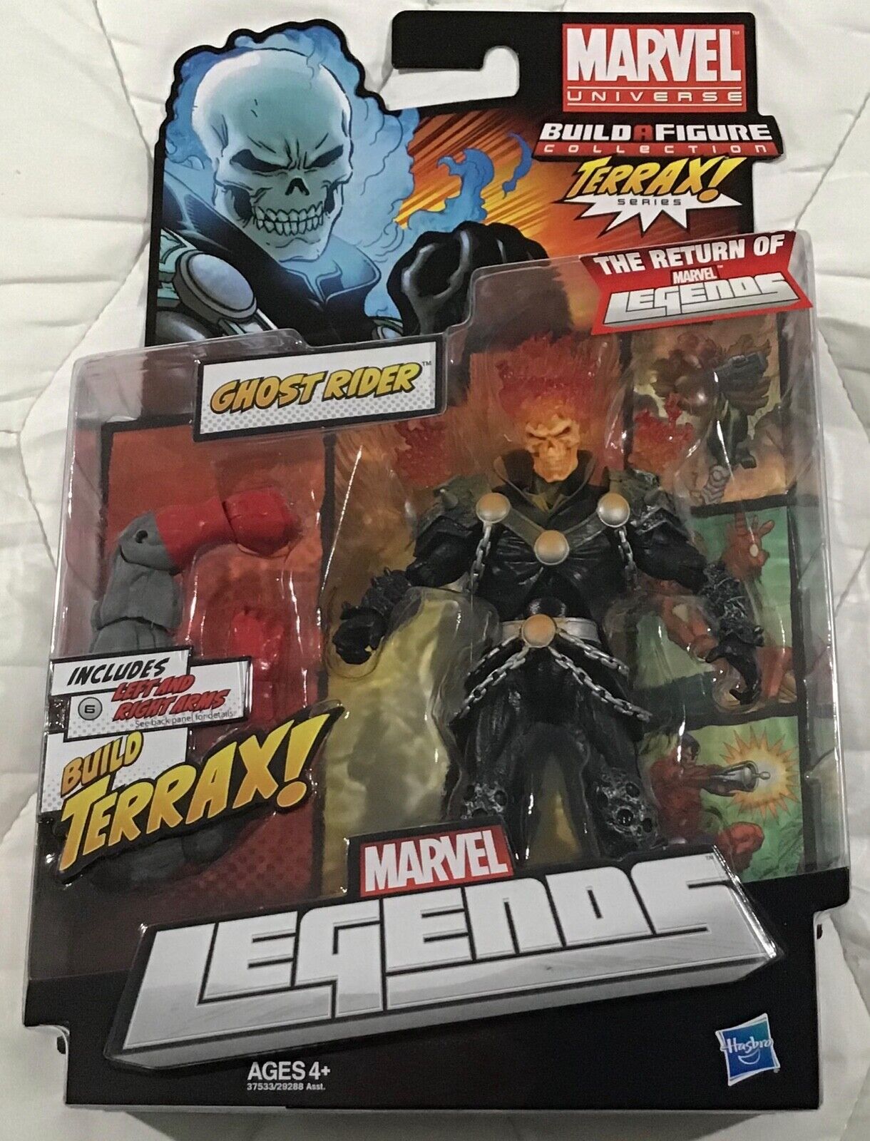 MARVEL LEGENDS GHOST RIDER RED VARIANT BUILD TERRAX 6 OF 6  NEW
