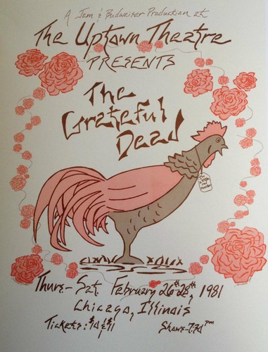 グレートフルデッドのポスター 2004GDP R Biffle CONCERT POSTER Grateful Dead 40 Year Anniversary by R