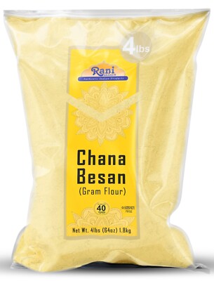 Rani Chana Besan (Chickpeas Flour, Gram) 64oz (4lbs) 1.81kg Bulk
