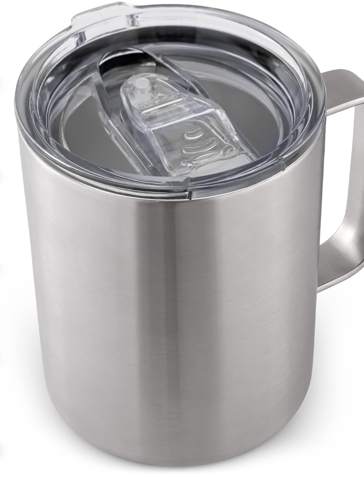 With Lid, Stainless Steel, Double Wall Vacuu