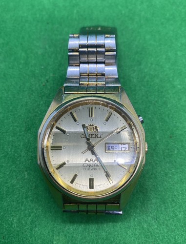 Vintage orient crystal 21 jewels AB06-C0-B men's watch | eBay