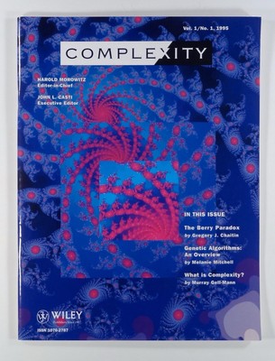 1995 COMPLEXITY #1 Genetic Algorithms WHAT IS COMPLEXITY? self-reference paradox