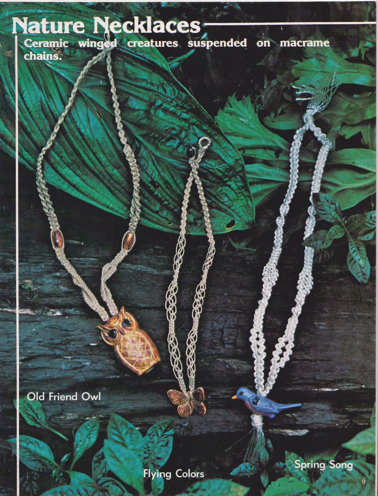 Macrame and Ceramics Book #7285 Craft Publications 19 Projects Decorations Hange