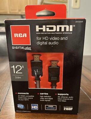RCA HDMI High-Definition Multimedia Interface Cables New Sealed