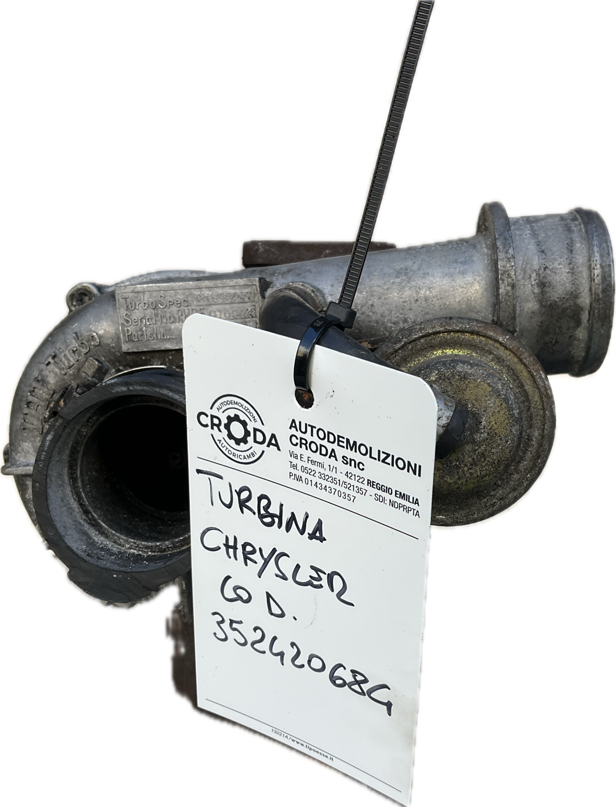 Turbo turbina per modello CHRYSLER VOYAGER codice ricambio: 35242068G usato