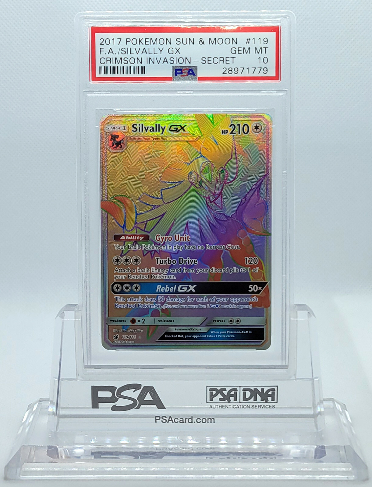 ルーシィ　ssp psa10 PSA 10 Psyduck Misty &Vulpix JR East Orange Card Pokemon
