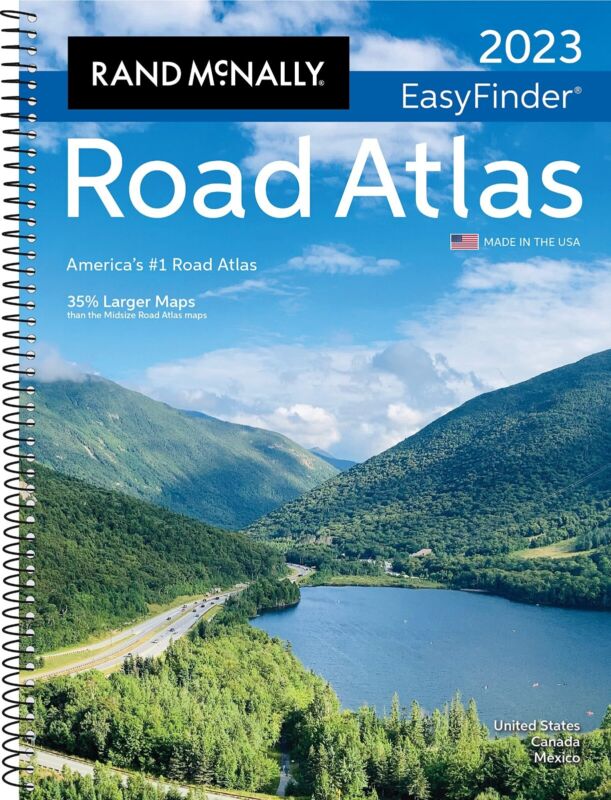 Rand Mcnally USA Road Atlas 2023 BEST Large Scale Travel Maps United States US