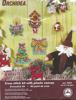 Orchida Cross Stitch Kit - Christmas Ornaments
