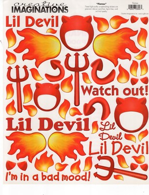 Creative Imaginations Stickers ~ Choice ~Mary Engelbreit - Angel Babies - Flames