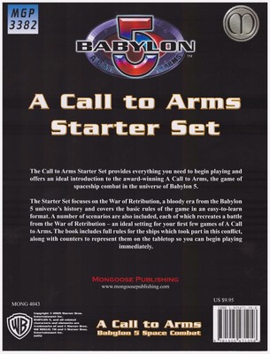 BABYLON 5: A CALL TO ARMS Starter Set - Space Combat - Introductory Rules Book