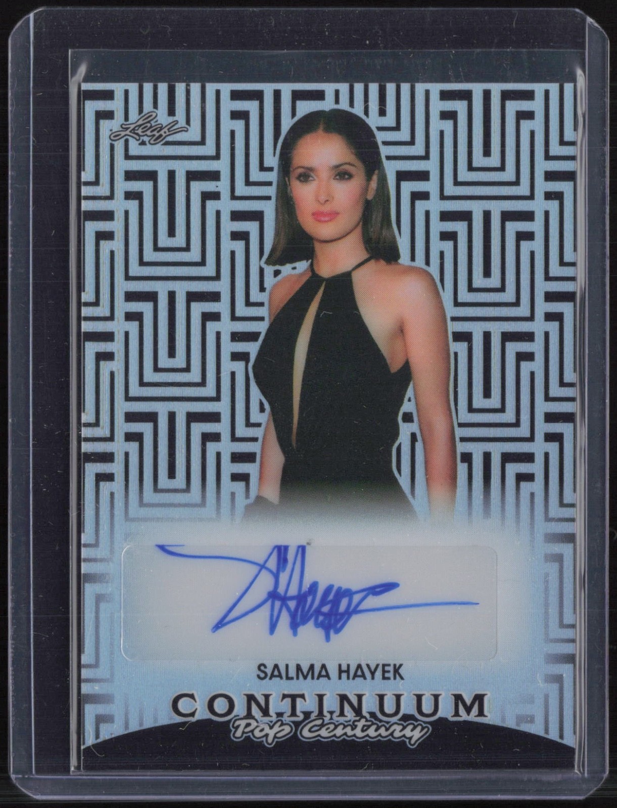 2023 Leaf Pop Century Continuum Black Salma Hayek Auto Autograph 7/10
