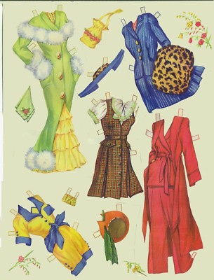 VINTAGE 1945 ARTISTS MODELS PAPER DOLL LASER REPRODUCTION~UNCUT~LO PR~TOP SELLER