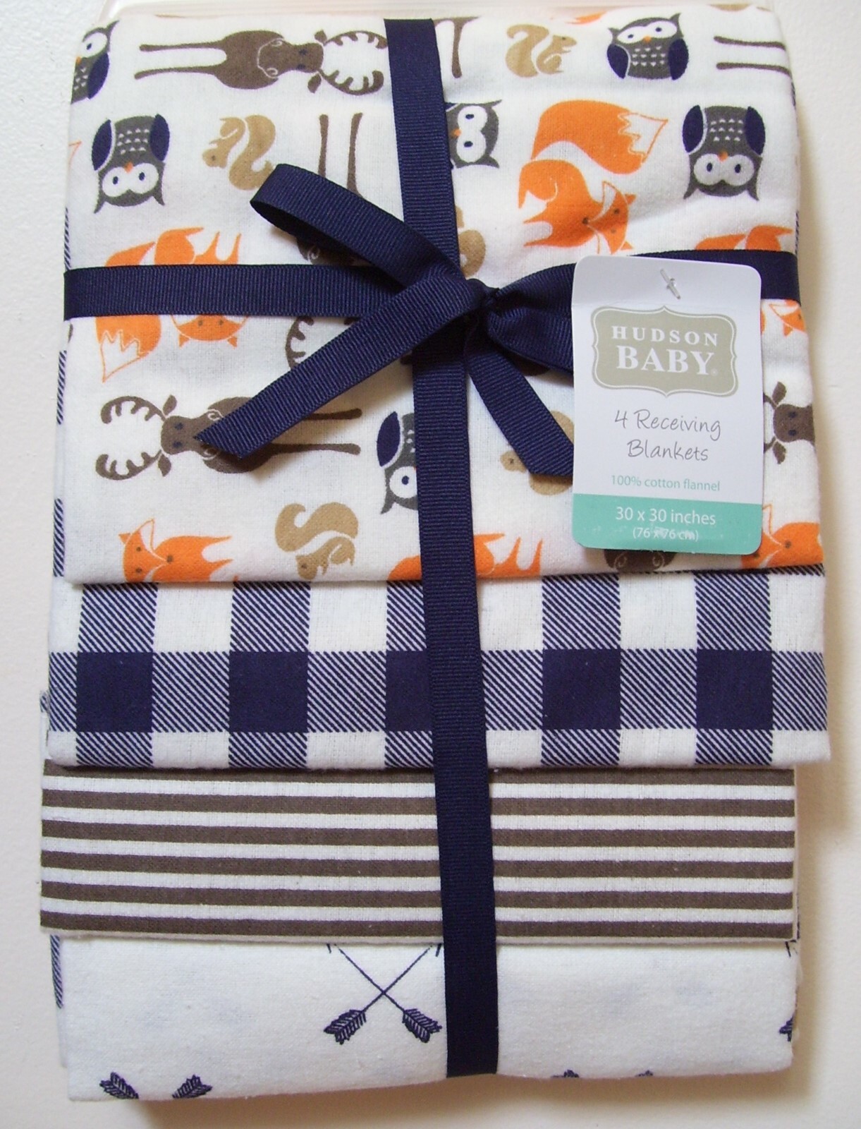 hudson baby flannel receiving blankets