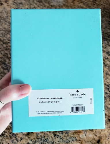 kate spade New York Hedgehog Corkboard New in Box