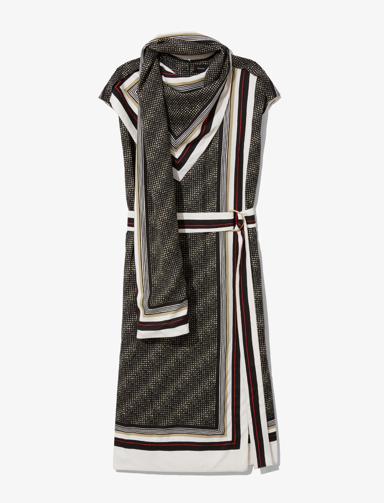 パーティードレス Printed Scarf Belted Wrap Dress $_57.JPG?set_id=880000500F