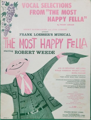 The Most Happy Fella Robert Weede They Knew What The Wanted Songbook Sheet Music