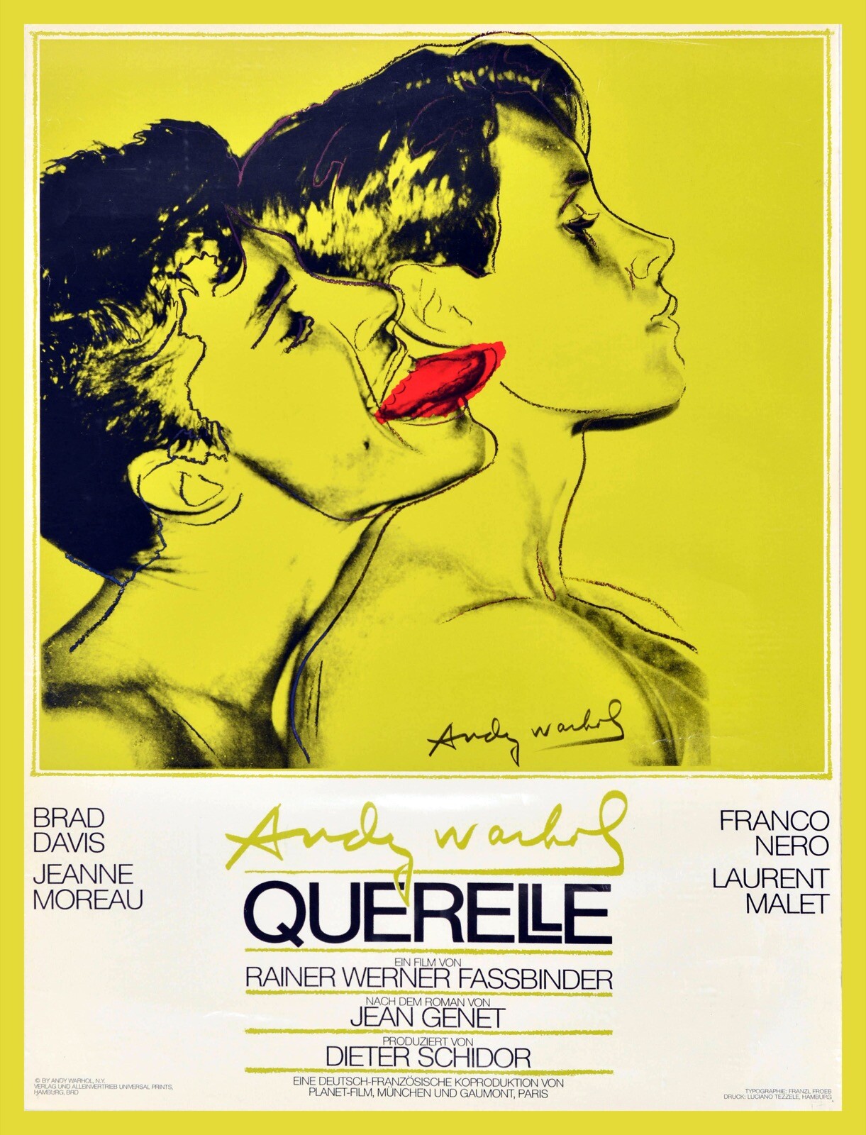 額装済/Querelle/Andy Warhol/ヴィンテージ アートポスター
