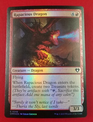1x Rapacious Dragon | FOIL | Commander Masters | MTG Magic Cards