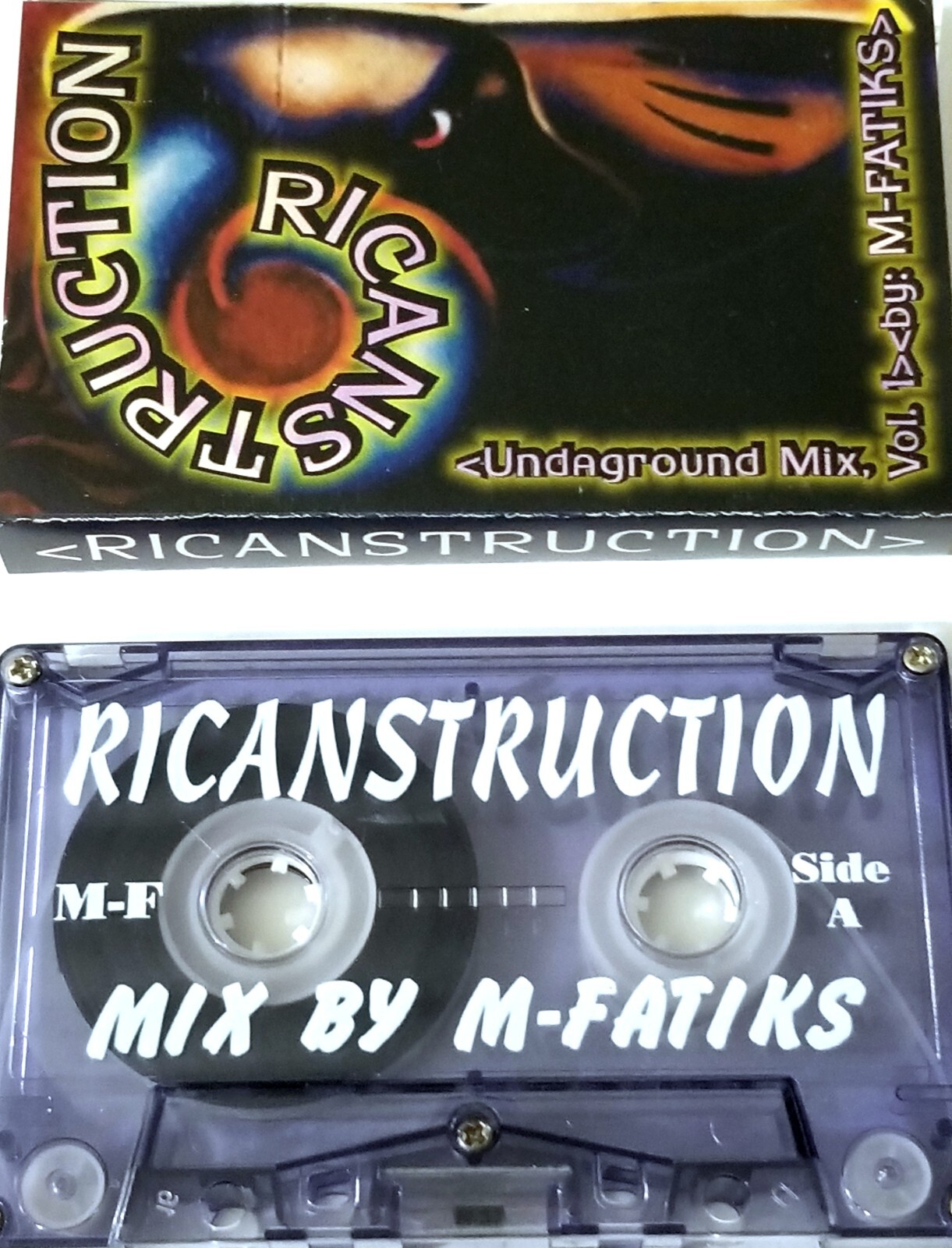 M-FATIKS RAP RICANSTRUCTION MIXTAPE CASSETTE TAPE RECORDS