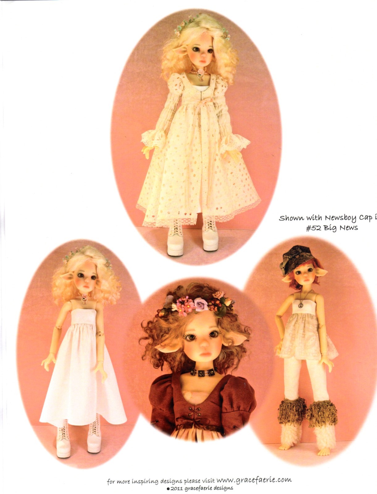Uncut Doll PATTERN #54 Afternoon of Faun for 53cm - 21