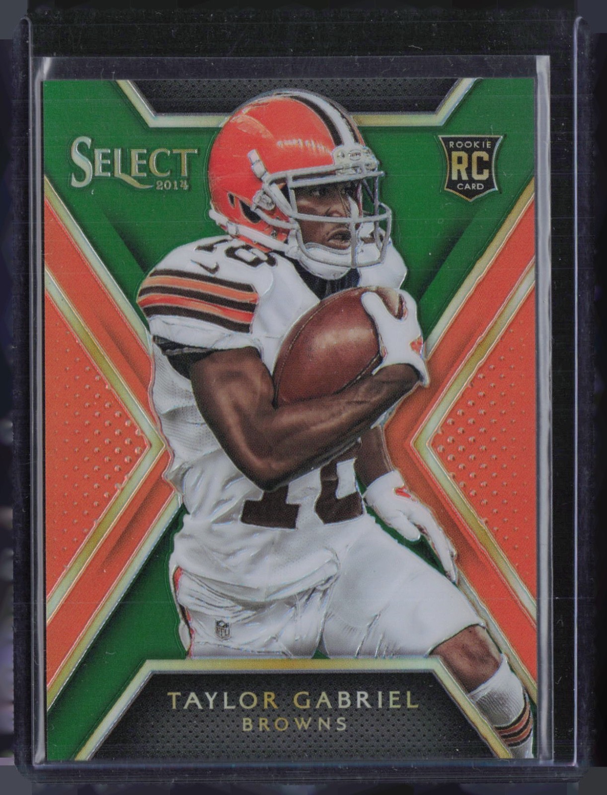 2014 Panini Select Green Prizm #160 Taylor Gabriel 3/5 RC Rookie