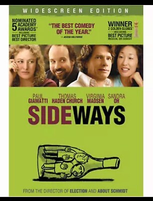 Sideways DVD Paul Giamatti Virginia Madsen Sandra Oh WIDESCREEN DISC ONLY