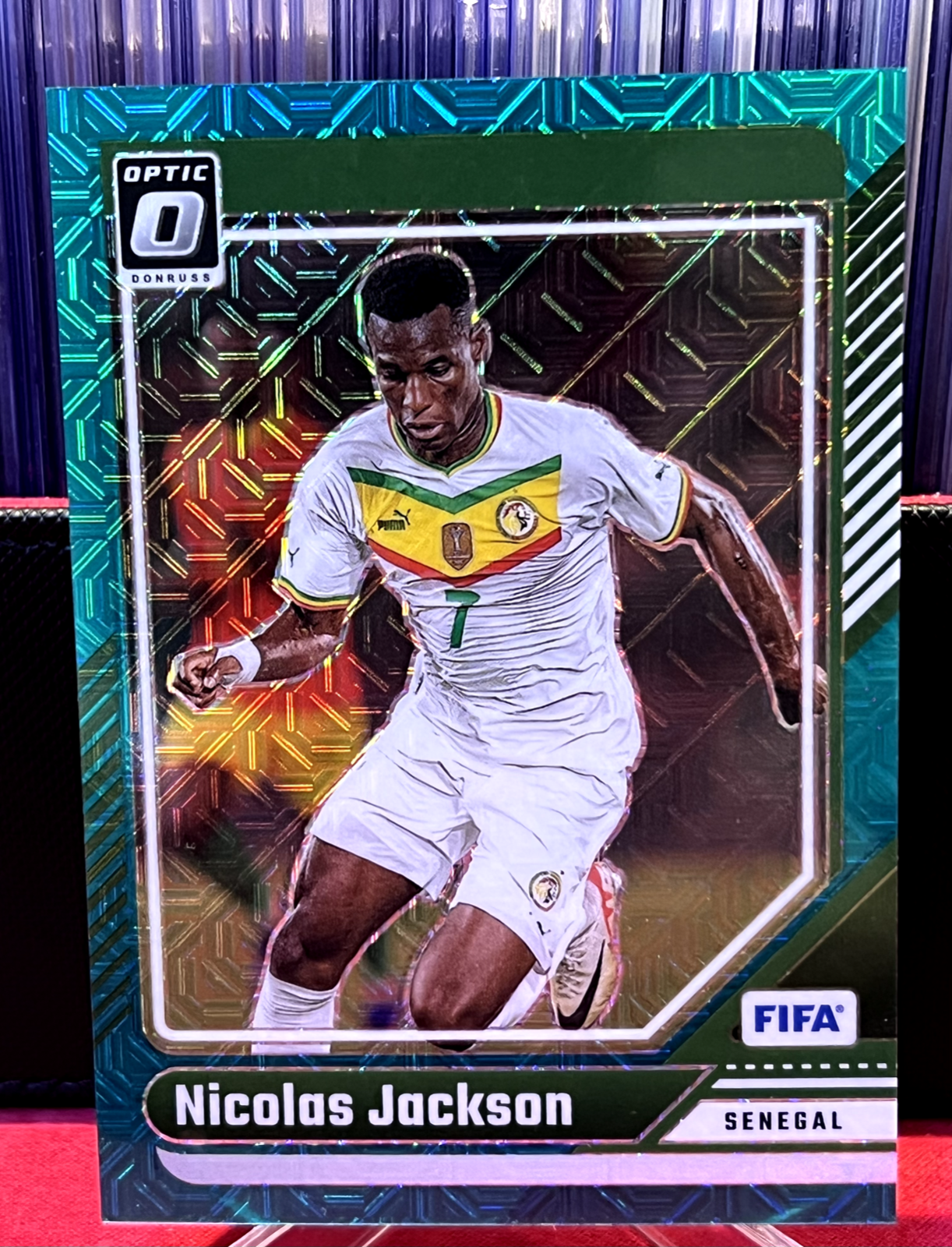 2024-25 Panini Donruss Nicolas Jackson Optic Teal Chelsea