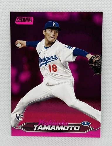 2024 Topps Stadium Club Yoshinobu Yamamoto #114 Pink Foil