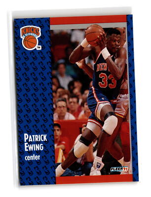 Patrick Ewing Basketball #136 1991-92 Fleer New York Knicks