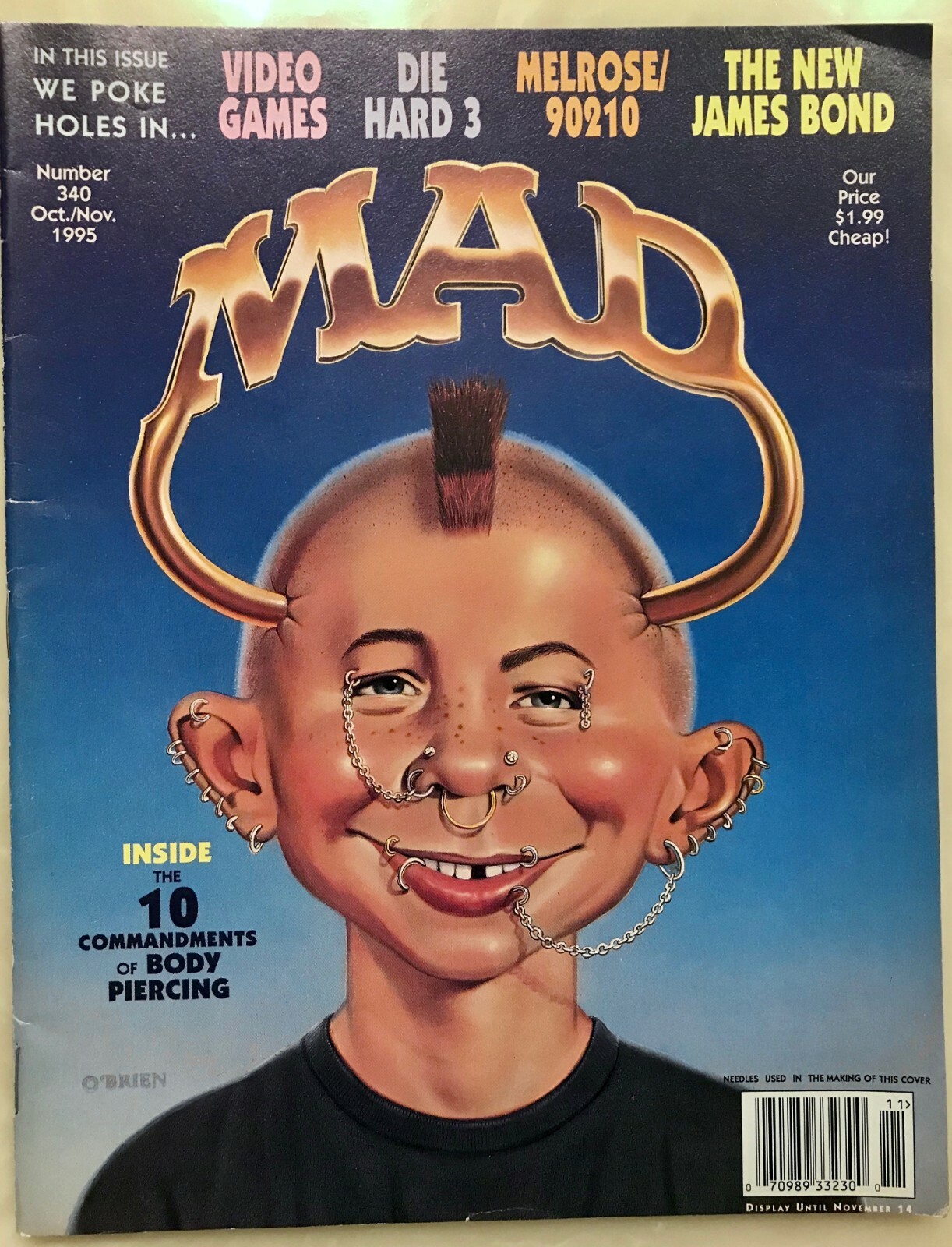 MAD MAGAZINE ~ Issue # 340 October/November 1995 ~ Body