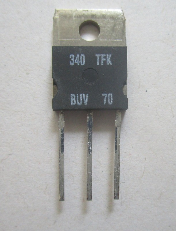 Buv70 Transistor  Npn 1300v 10a 140w  9mhz   Telefunken